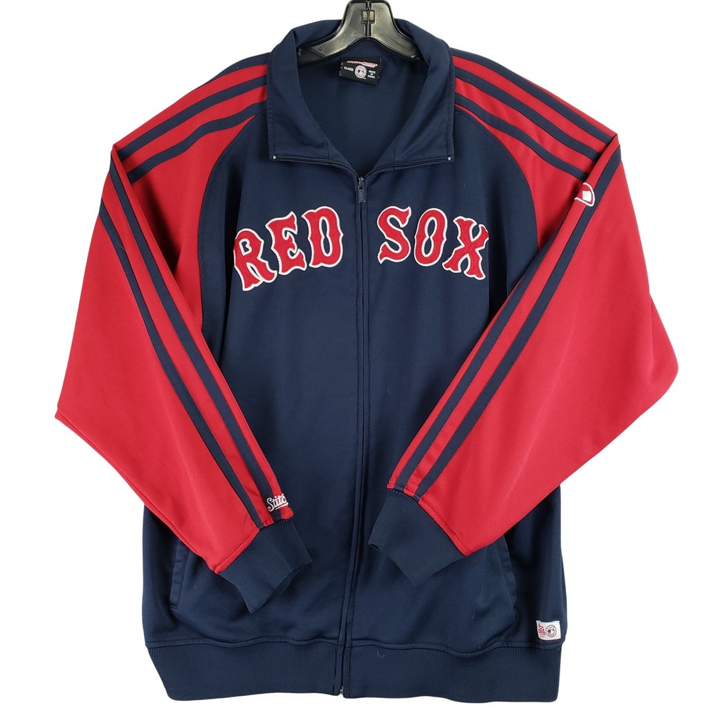 Boston Red Sox Stitches Track Jacket Mens XL Navy Red MLB Baseball Streetwear